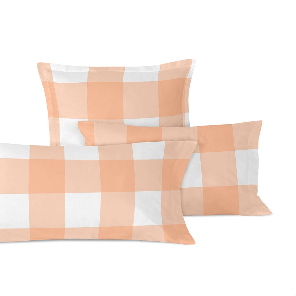 Funda De Almohada Gingham - Melocotón