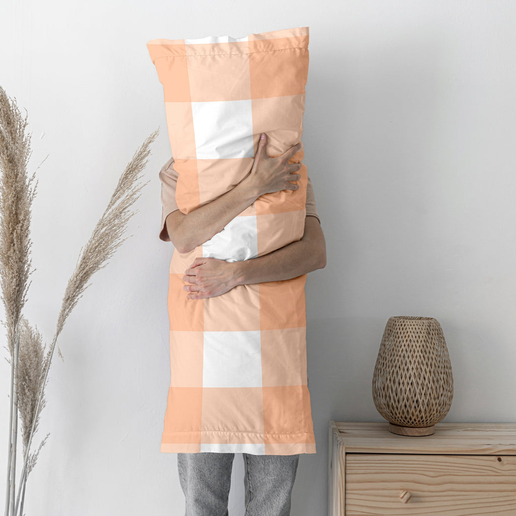 Funda De Almohada Gingham - Melocotón