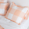 Funda De Almohada Gingham - Melocotón