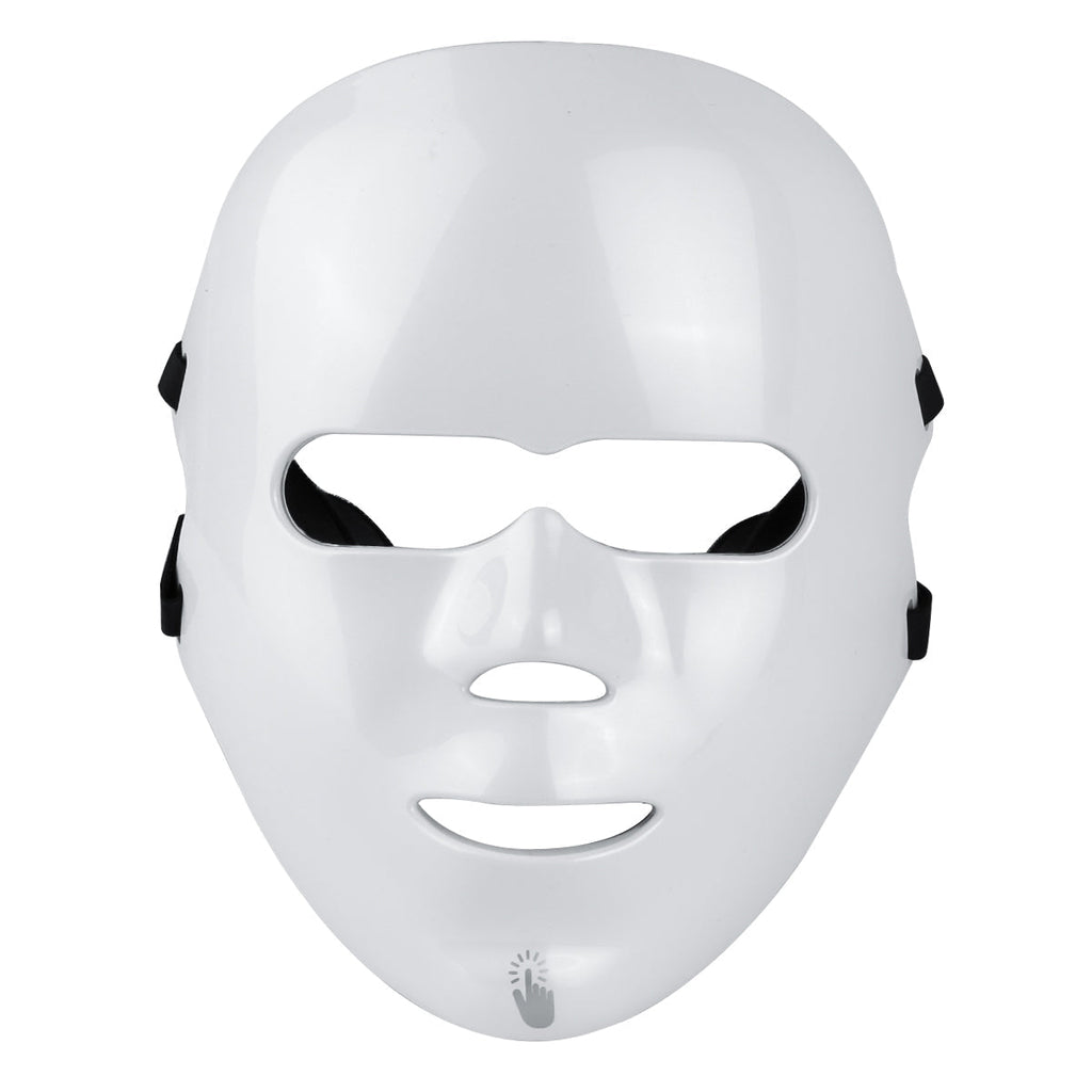 Maschera Led Viso Luminoterapia 7 Colori - Bianco Rigido