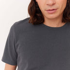 Tee-Shirt En Coton Et Lin Gris