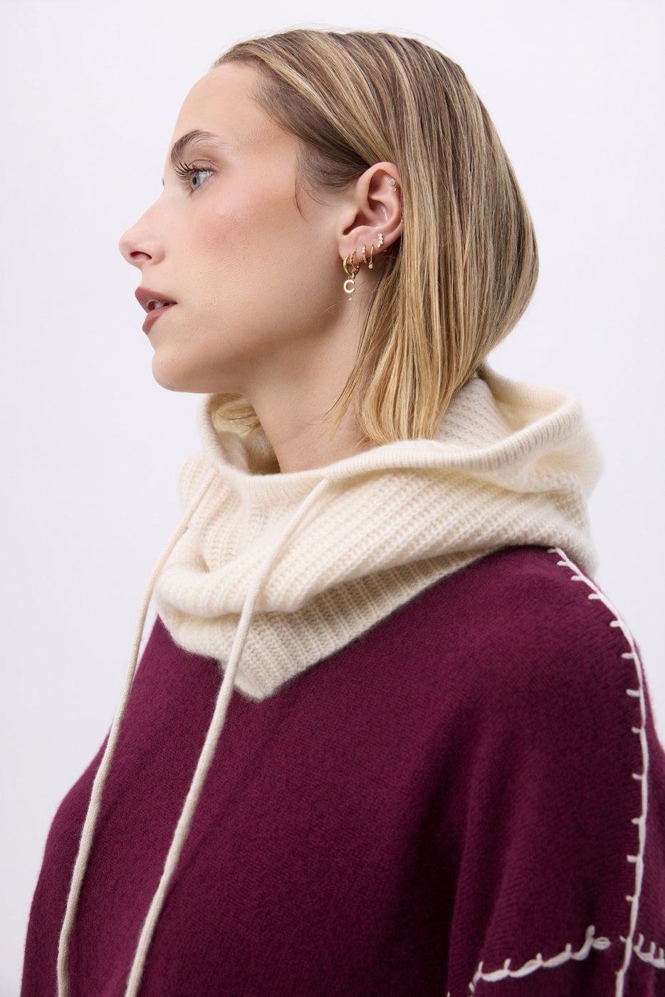 Unisex-Schlupfmütze Tessa - Weiß - Unisex