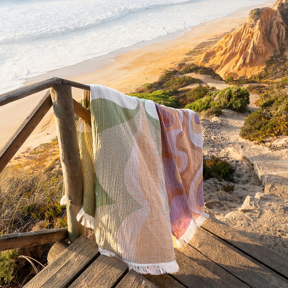 Fouta En Coton Recyclé - Vert