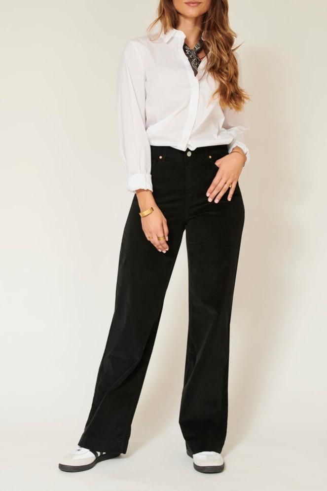 The Pia.New Velvet.Vl Trousers - Black