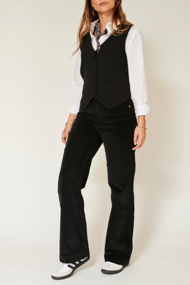 The Pia.New Velvet.Vl Trousers - Black