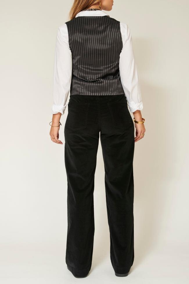 The Pia.New Velvet.Vl Trousers - Black