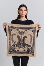 Pañuelo Bandana Tiger En Cachemira - Ecoland Beige & Negro - Mixto