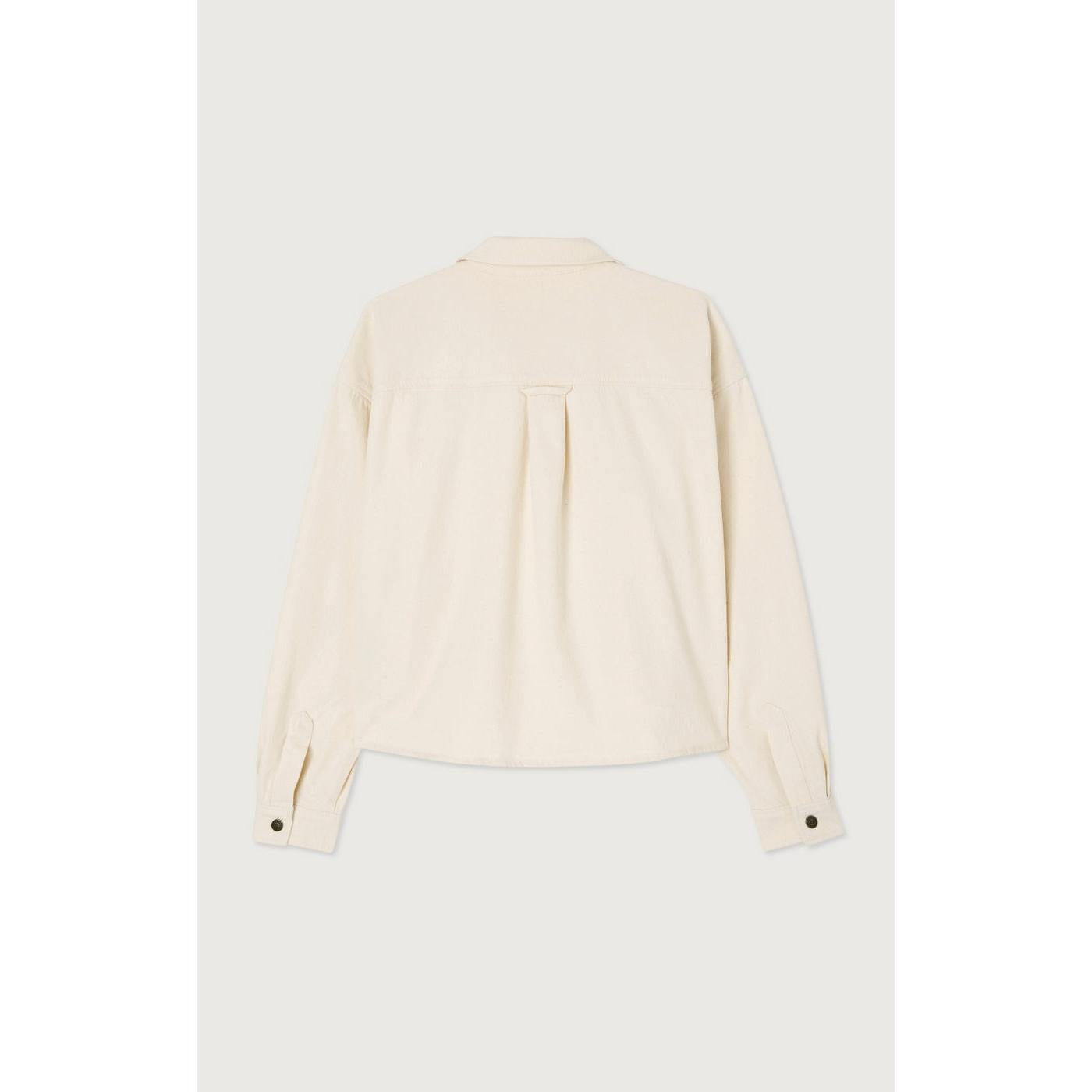 Chemise Col Boutonne - Ecru - Femme