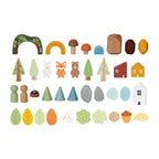 Set de figuras de madera Montessori – El Bosque