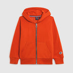 Sweat Zipe Capuche - Orange - Enfant