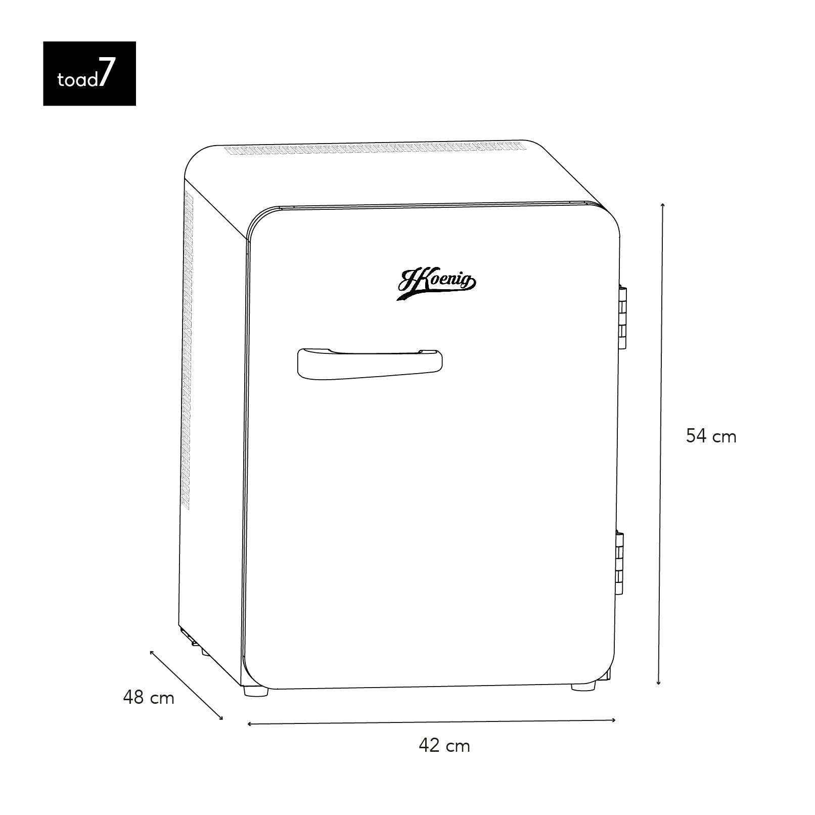 Retro Minibar 31L - Green