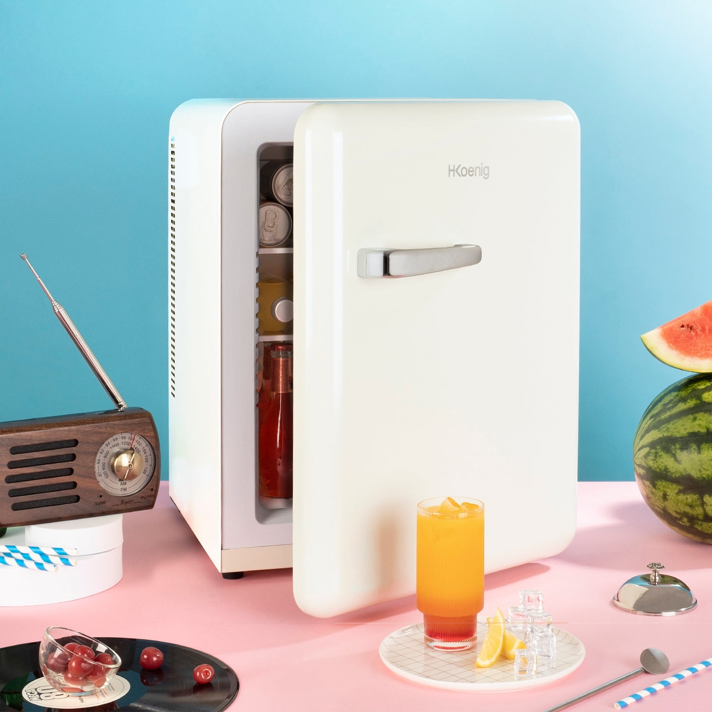 Retro Minibar 31L - White
