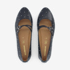 Flora Ballerina W - Nappa/Studs - Black/Silver