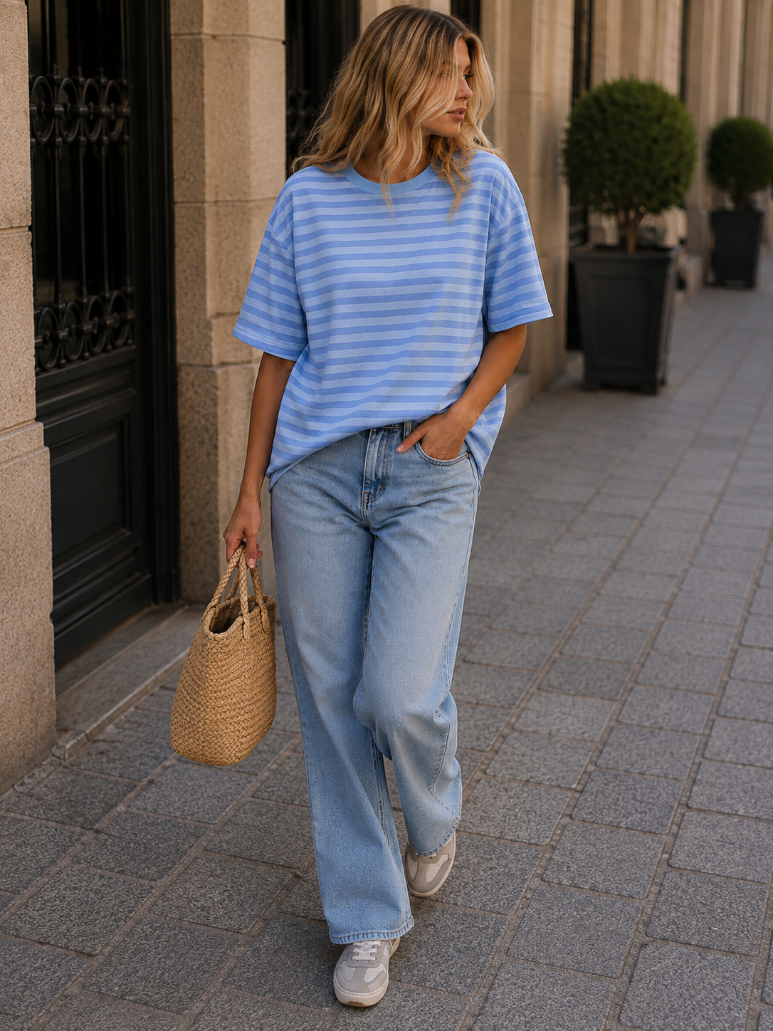 Tomy T-shirt - Sky/Blue