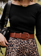Top de malla sin espalda Marilyn - Negro