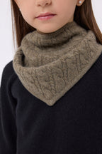 Echarpe Triangle Torsades Tory - Khaki Chine - Enfant