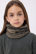 Braga de cuello con estampado de bandana - Caqui negro - Niño