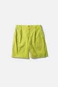 Travis Seersucker Plain Shorts Green