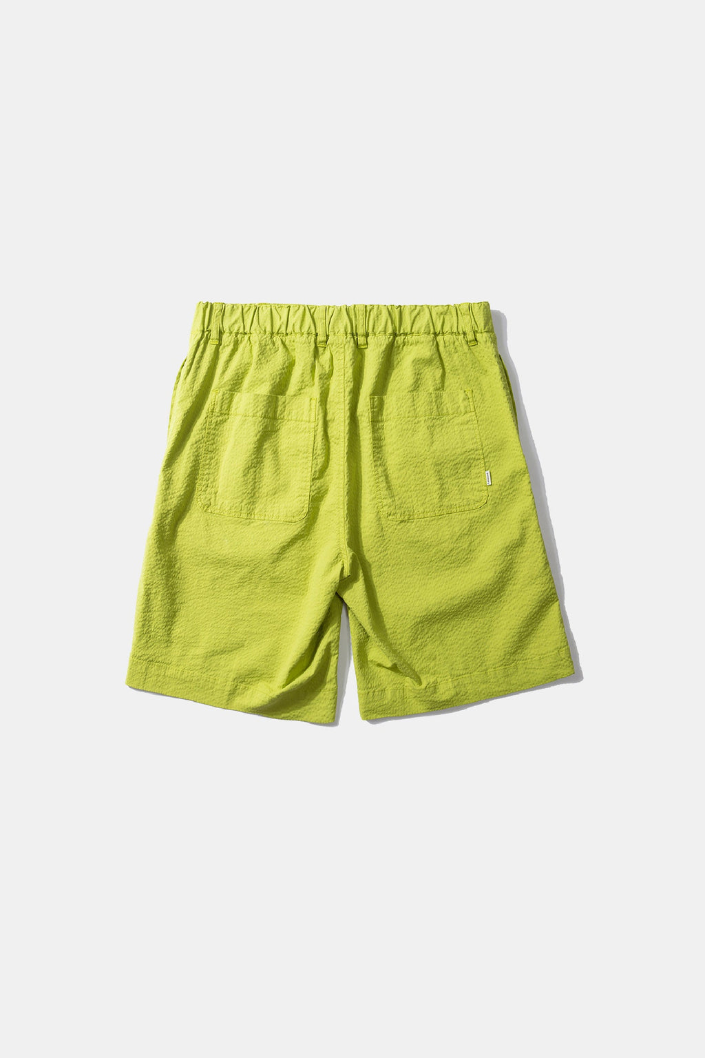 Travis Seersucker Plain Shorts Green
