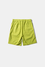 Travis Seersucker Plain Shorts Green