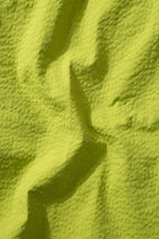Travis Seersucker Plain Shorts Green