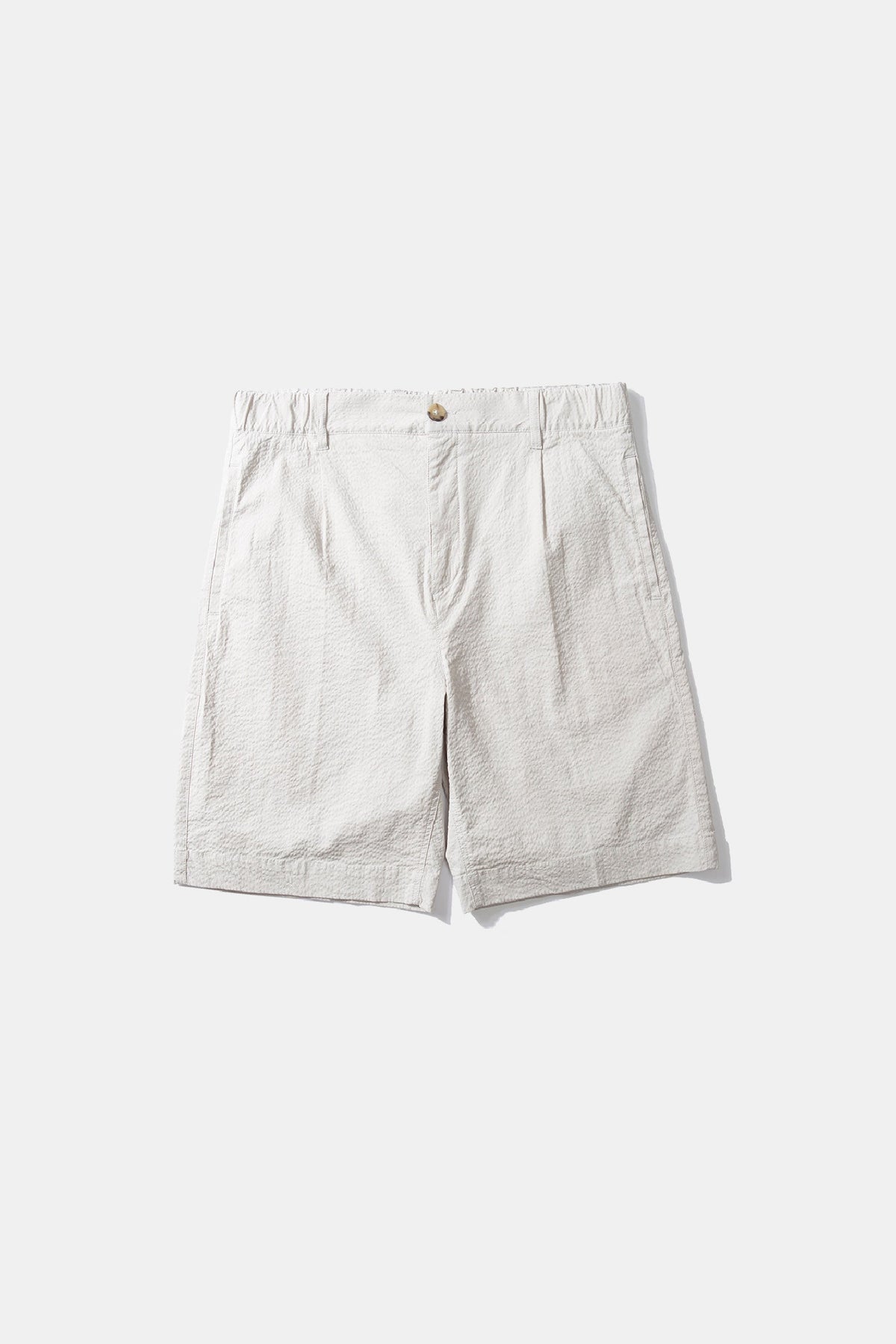 Travis Seersucker Plain Shorts Gray