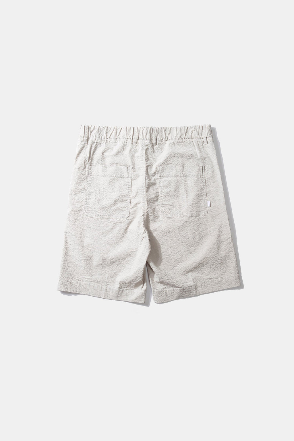 Travis Seersucker Plain Shorts Gray