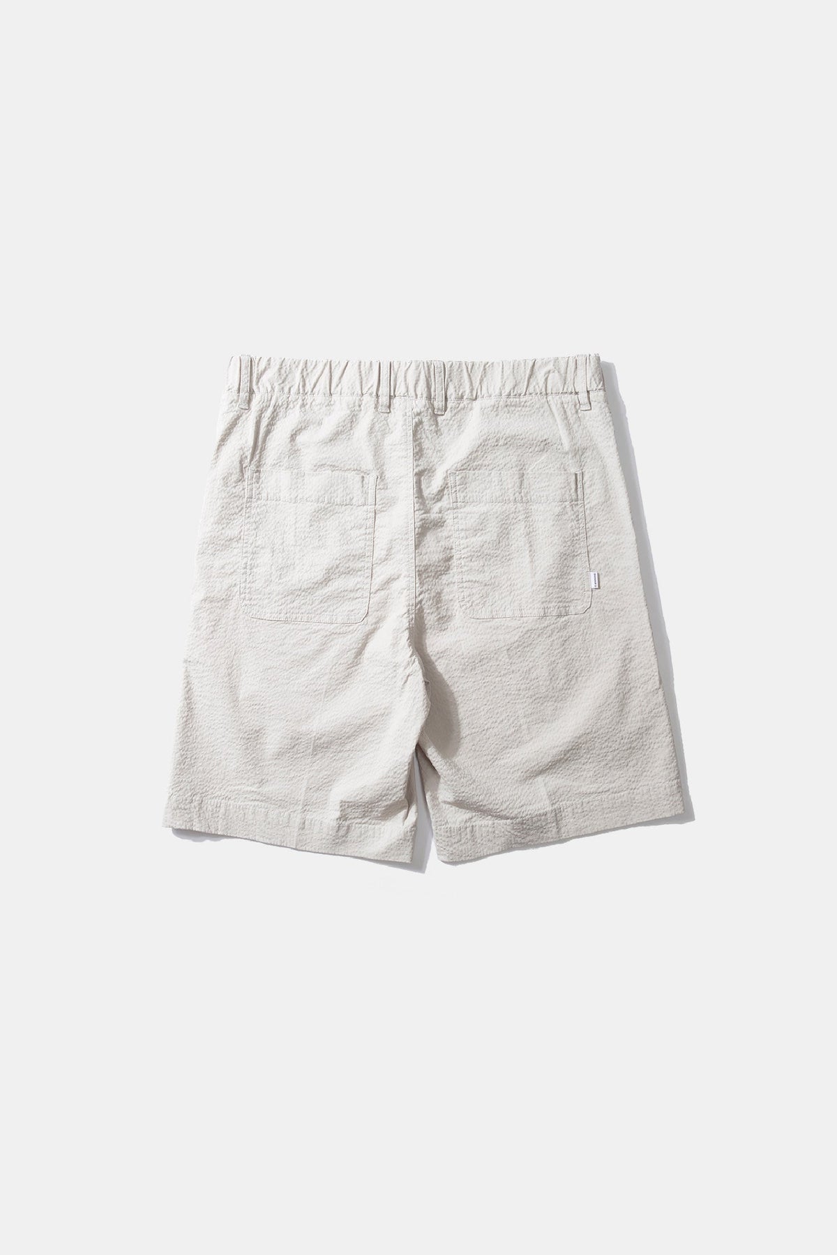 Travis Seersucker Plain Shorts Gray