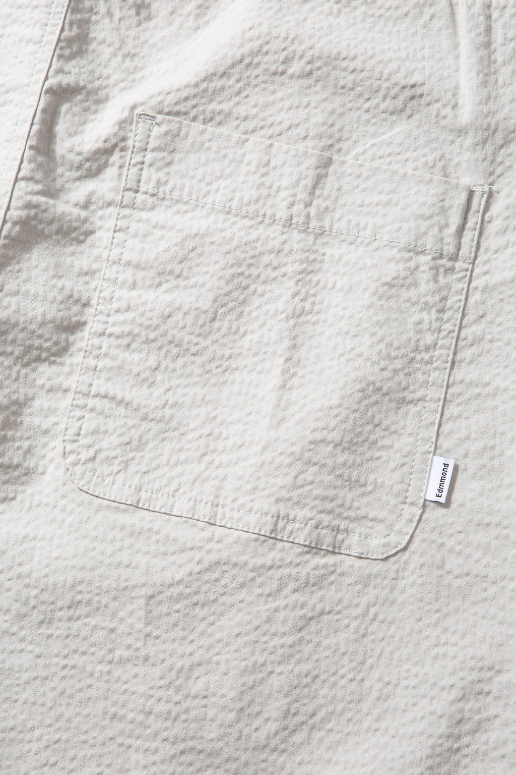 Travis Seersucker Plain Shorts Gray