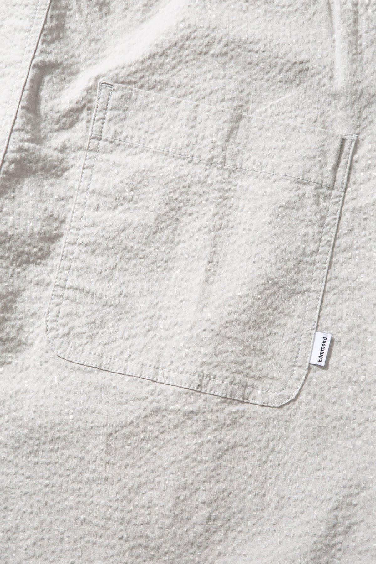 Travis Seersucker Plain Shorts Gray