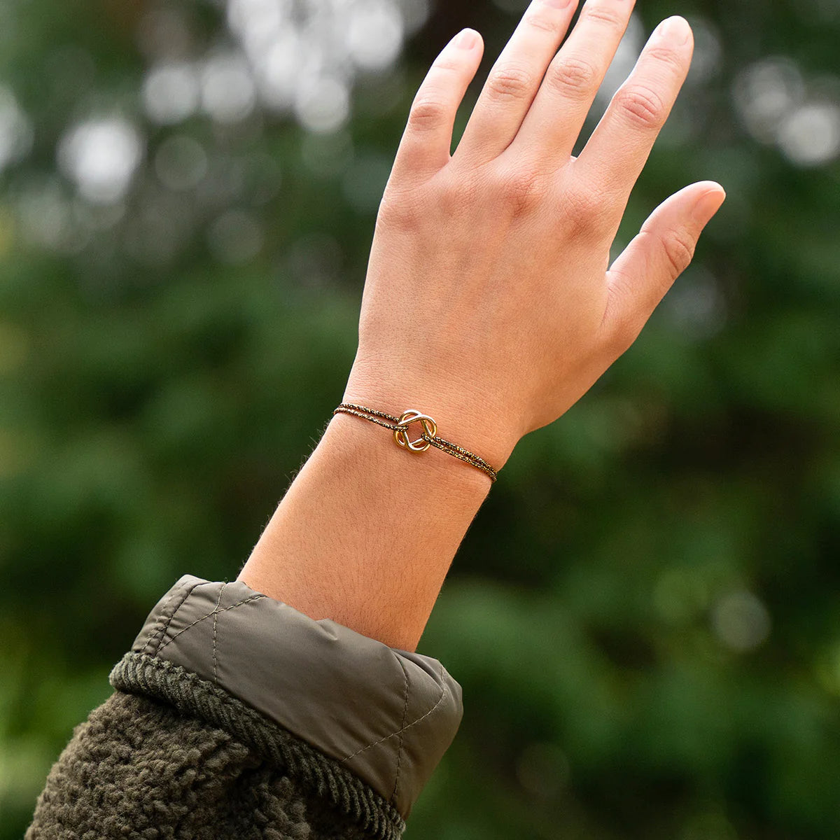 Pulsera Effusion - Oro negro brillante