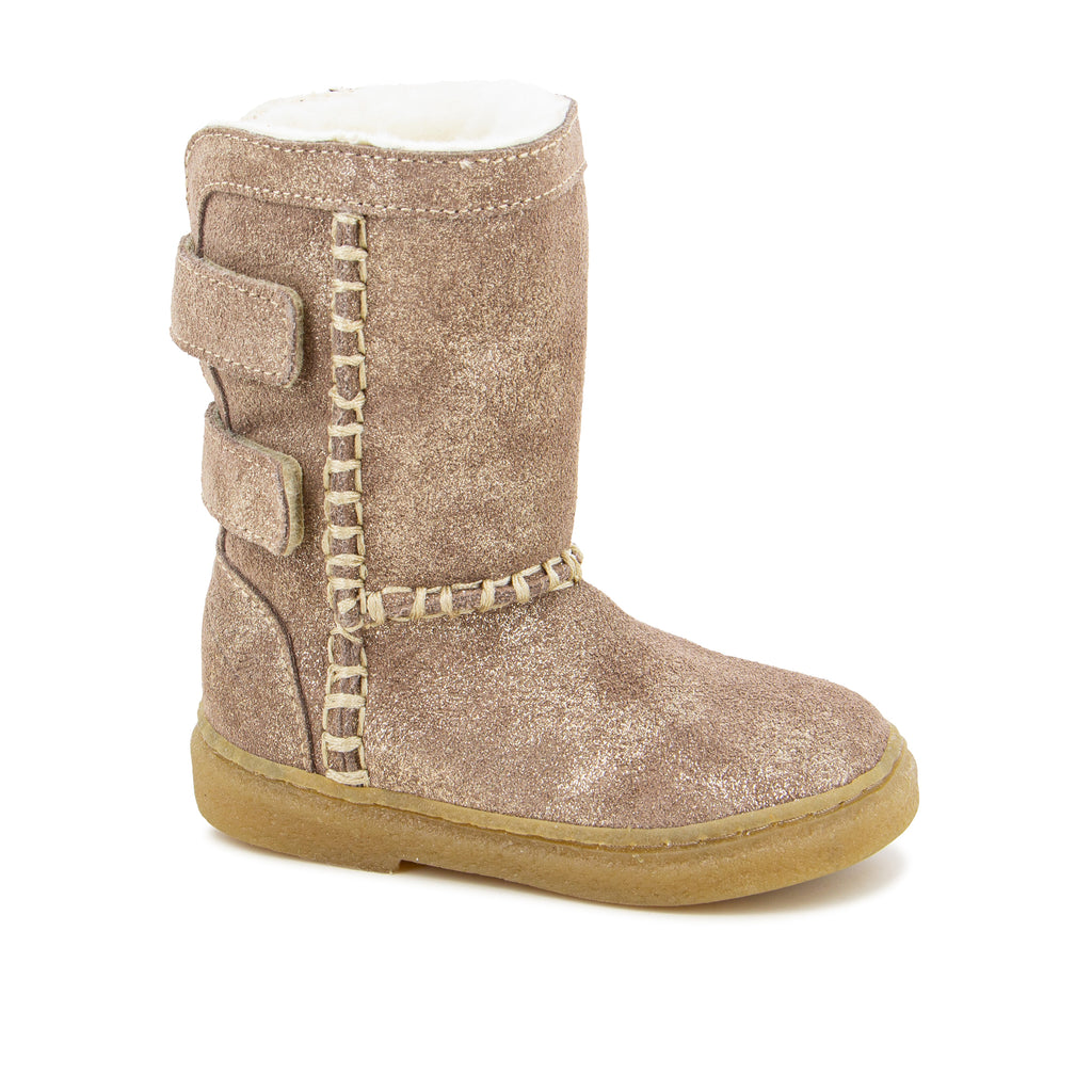 Pom d'Api – Pom D'Api - Trix Boots Indian - Beige/Platine, Kinderwinterstiefel, Farbe Hellbraun, Vorderansicht
