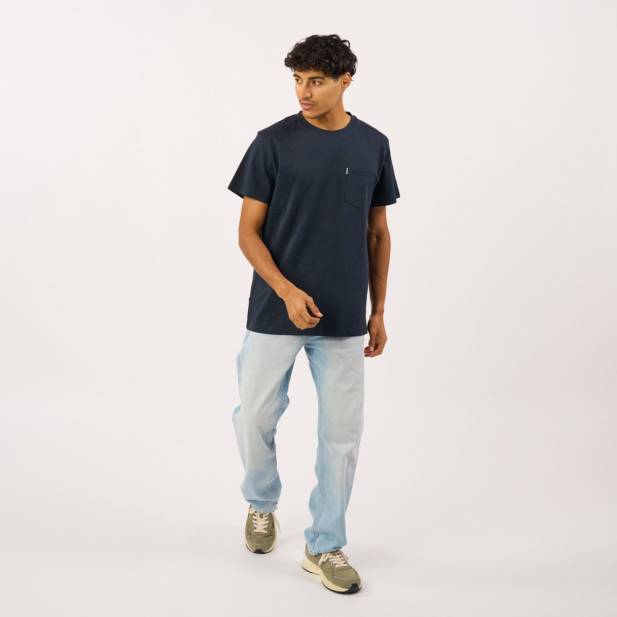 Authentic 100% Organic Cotton T-Shirt - Navy Blue