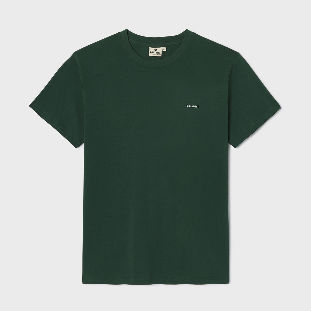 T-Shirt In 100% Cotone Biologico Billy - Verde, Stampa "Smile Like A Piranha"