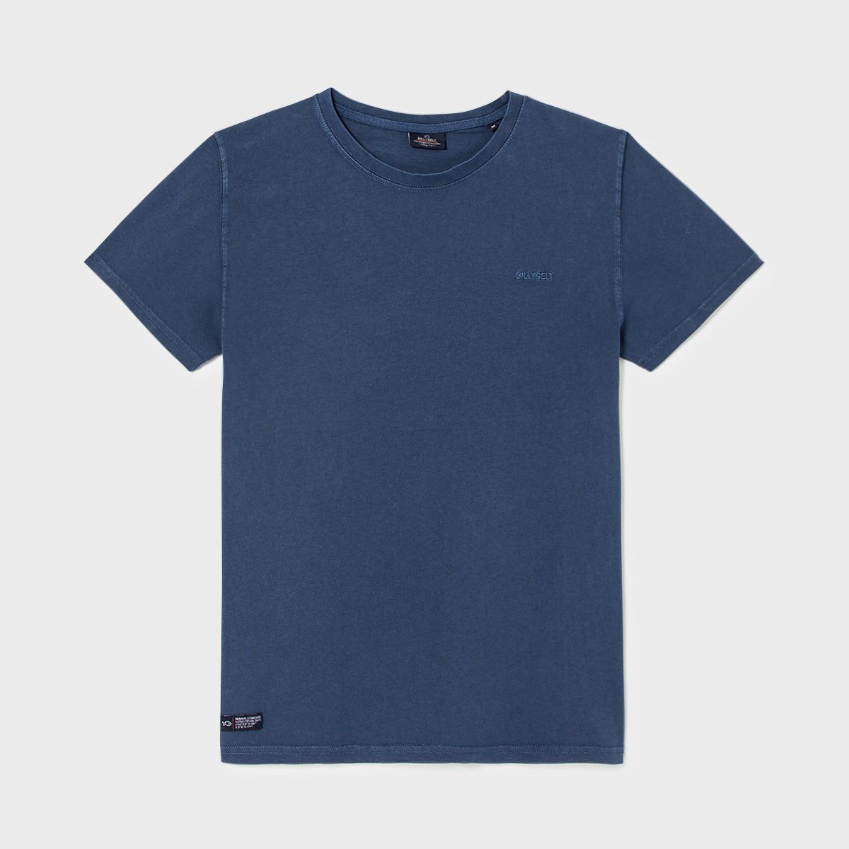 Camiseta 100% Algodón Orgánico Garment Dye - Azul Marino