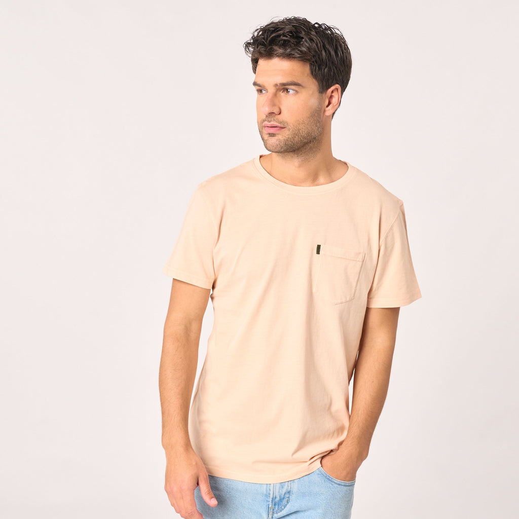 Garment Dye 100% Organic Cotton T-Shirt - Pink