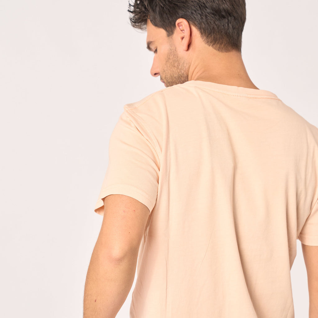 Garment Dye 100% Organic Cotton T-Shirt - Pink