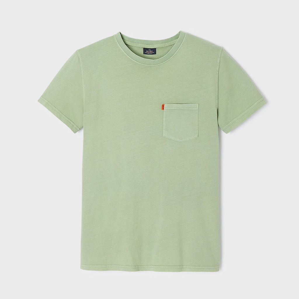 Camiseta 100% Algodón Orgánico Garment Dye - Verde