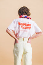 Camiseta Tartán Crema