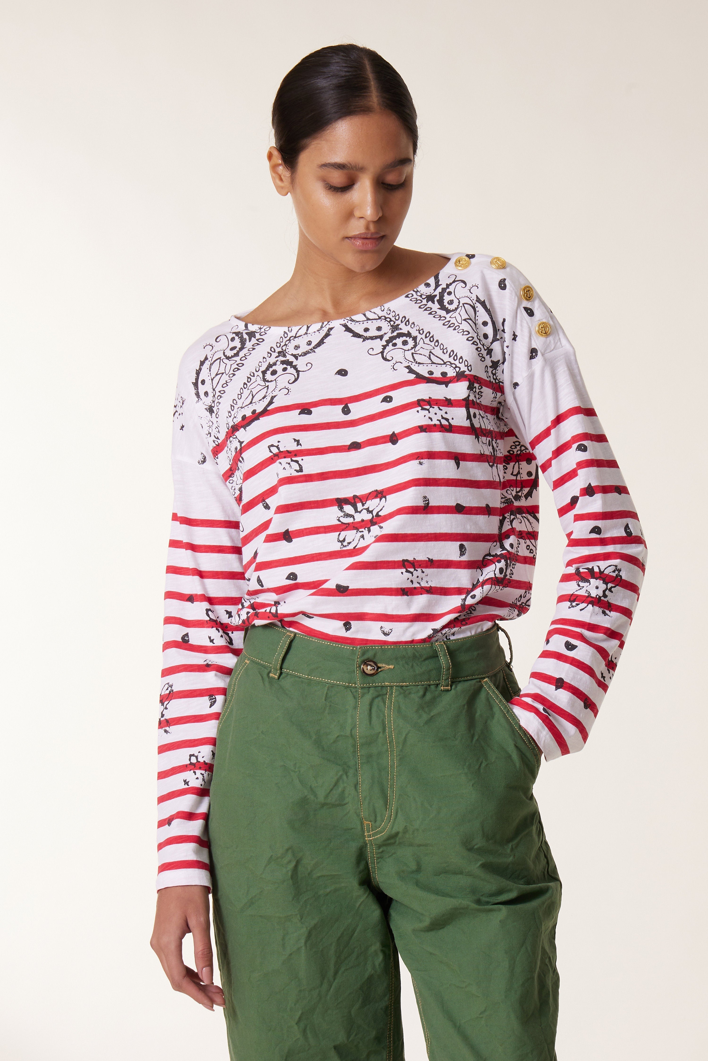 Tshirt Thilla Paisley - Red
