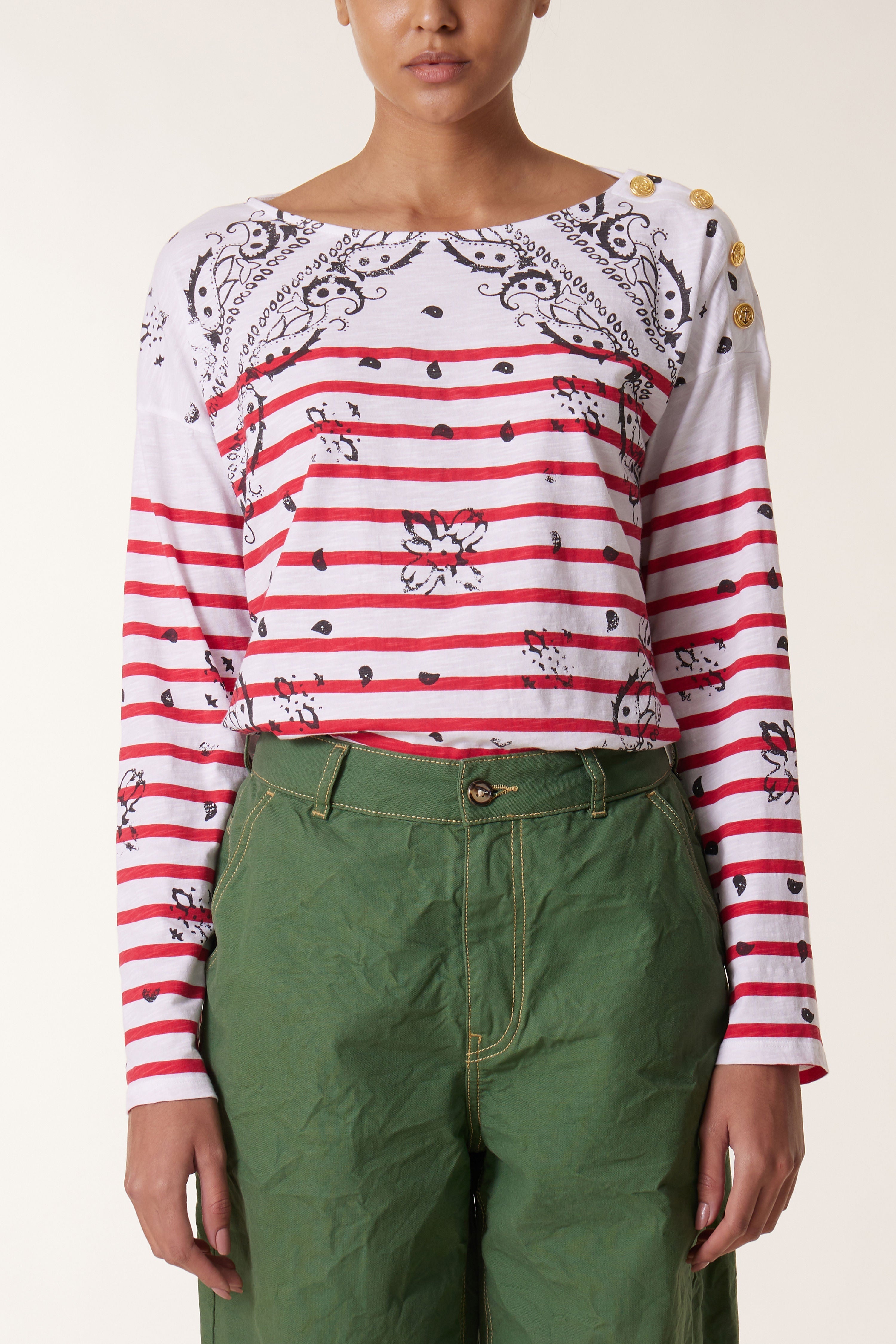 Tshirt Thilla Paisley - Red