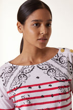 Tshirt Thilla Paisley - Red