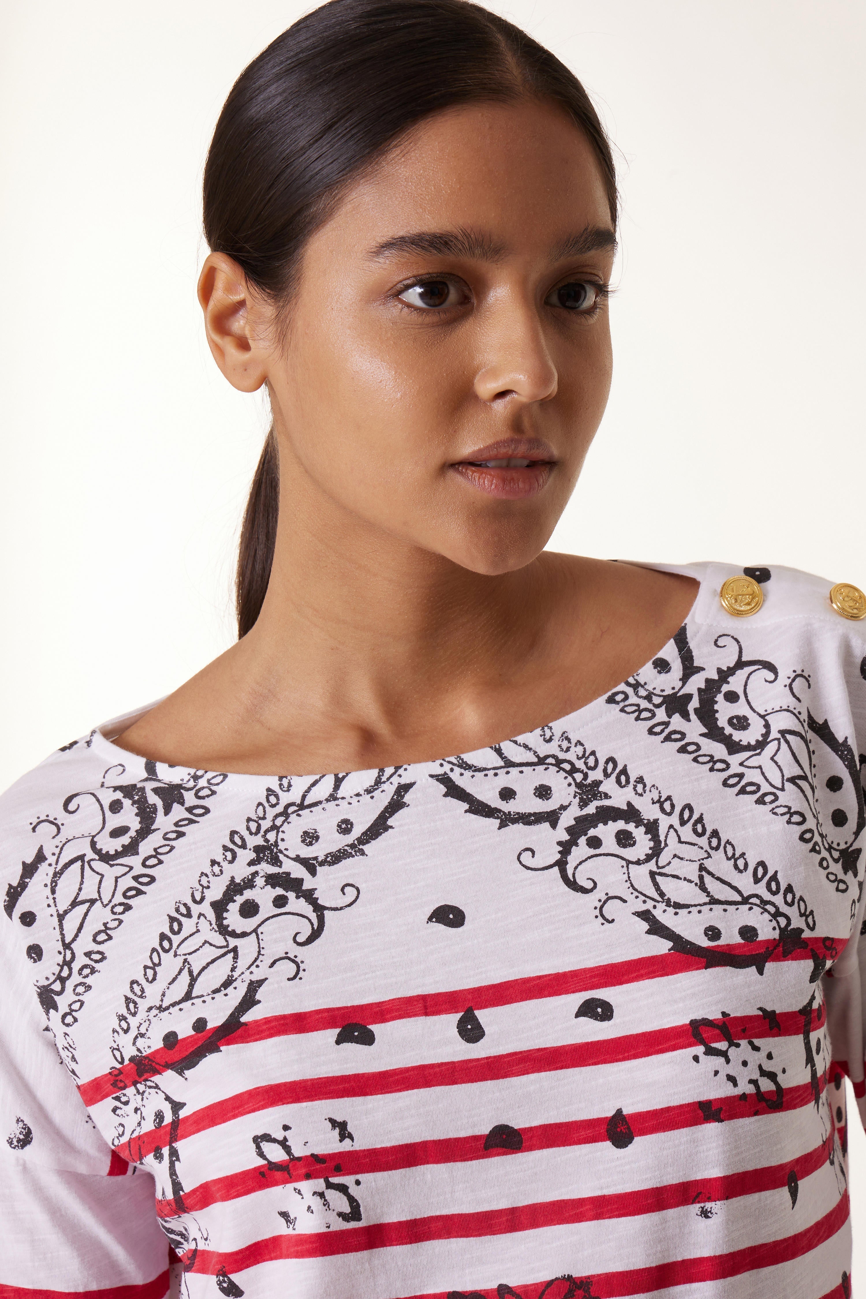 Tshirt Thilla Paisley - Red