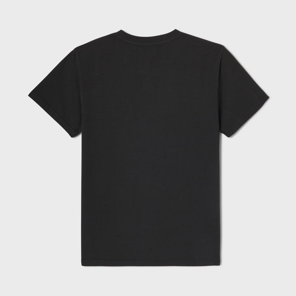 T-shirt in 100% cotone biologico Roadtrip - Nero, ricamo Mehari