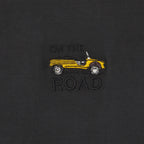 T-shirt in 100% cotone biologico Roadtrip - Nero, ricamo Mehari
