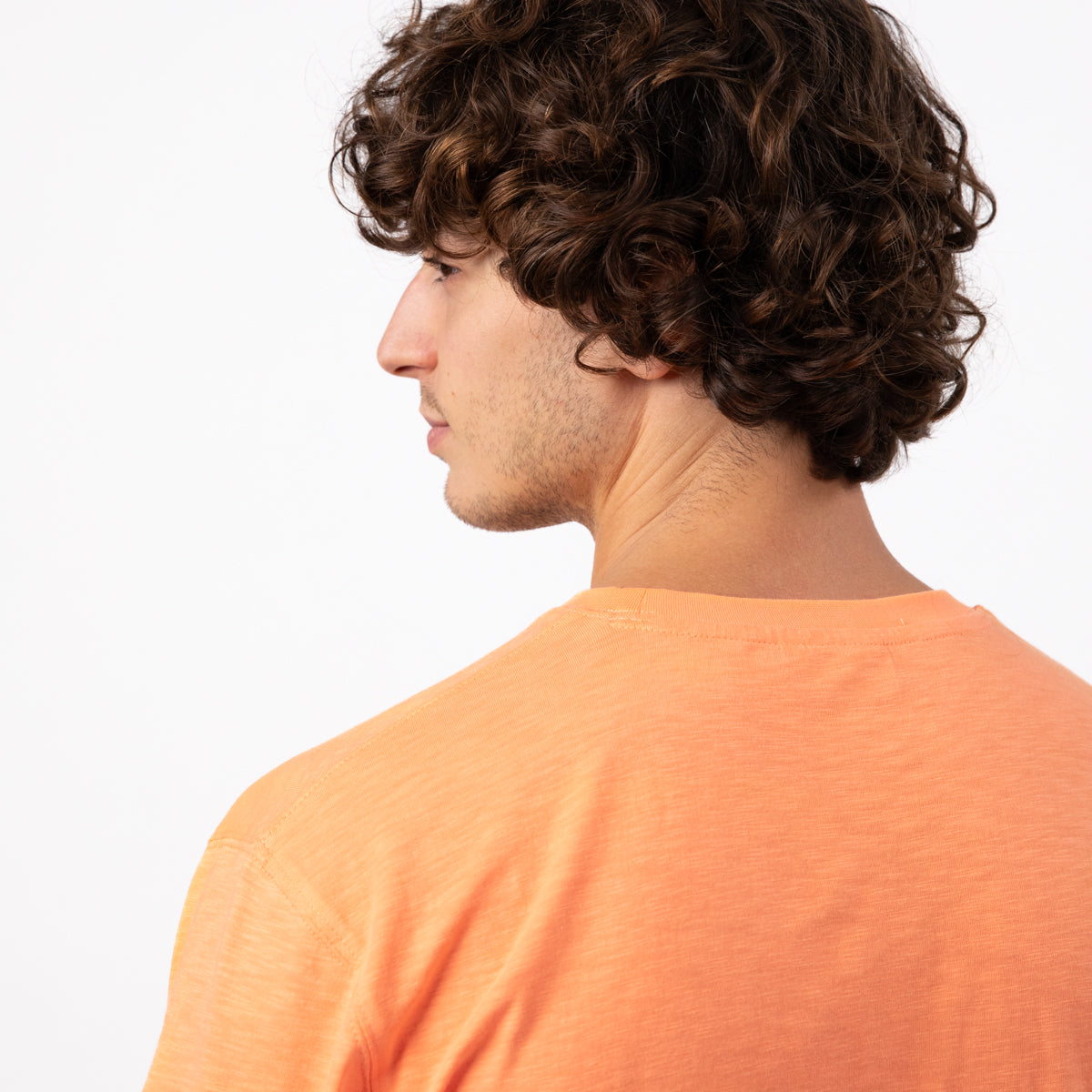 T-Shirt 100% Cotone Bio Billyclub - Arancione, Stampa Bici