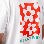T-Shirt En 100% Coton Bio Flower - Blanc, Imprimé Fleurs