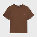 T-Shirt Donna In 100% Cotone Biologico - Marrone, Stampa Sole