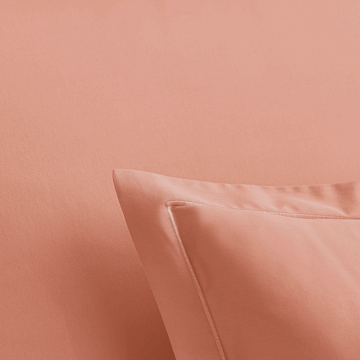 Satin Uni - Funda de almohada - Óxido