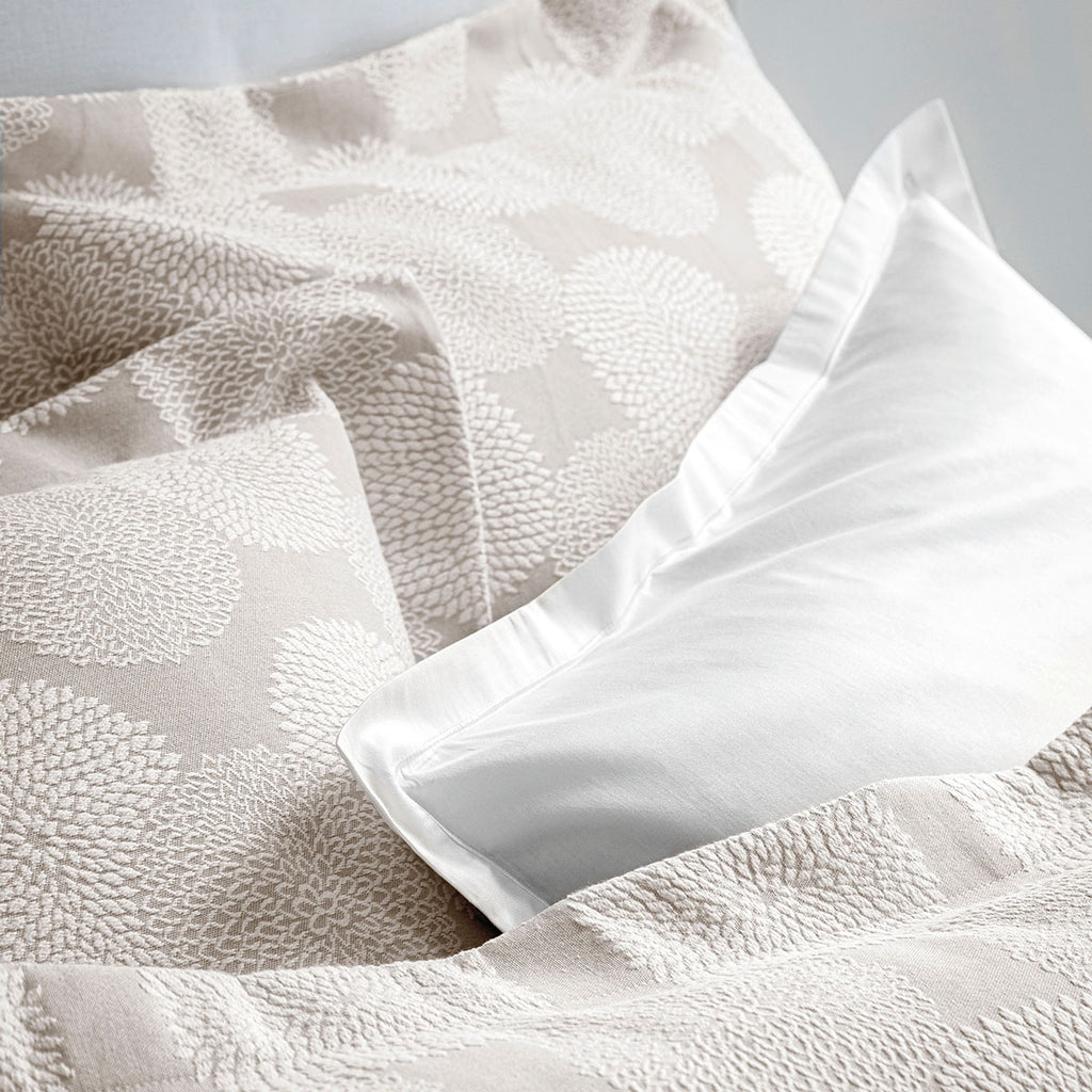 Dahlia - Decorative Pillowcase - Greige